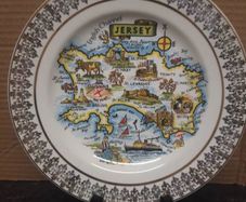 Vintage Jersey Souvenir Plate