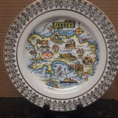 Vintage Jersey Souvenir Plate