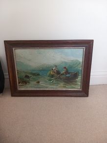 Boat on a Lake Print