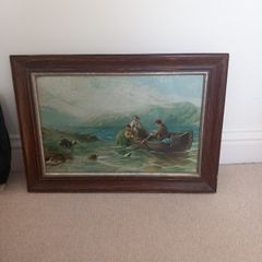 Boat on a Lake Print
