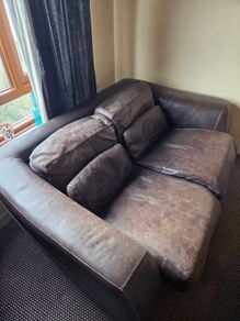 large 2 seater Leather sofa
