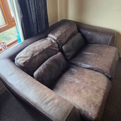 large 2 seater Leather sofa