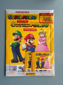 Panini Super Mario Its A Me Mario Sticker Starter Pack - Album and 5 Packs