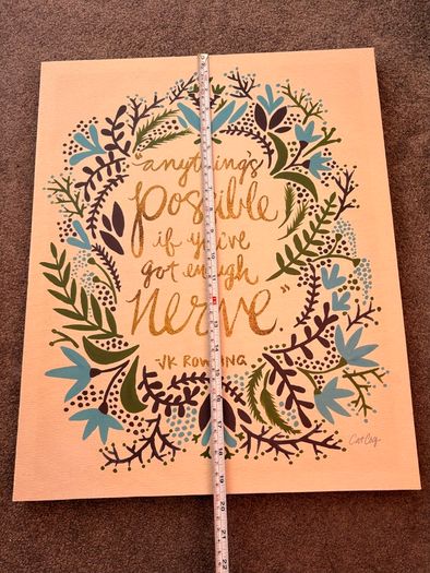 Decorative Canvas JK Rowling quote