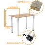 Dining room/ kitchen table 120 x 70 cm - height-adjustable legs Image 7