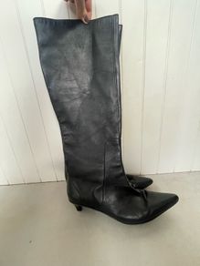 knee high women's tall boot pointed toe COS size UK 6