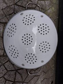Vintage Enamel Colander