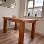 Beautiful Solid Oak Extendable Dining Table Image 3