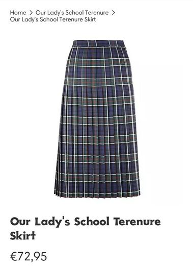 Our Lady's school skirt