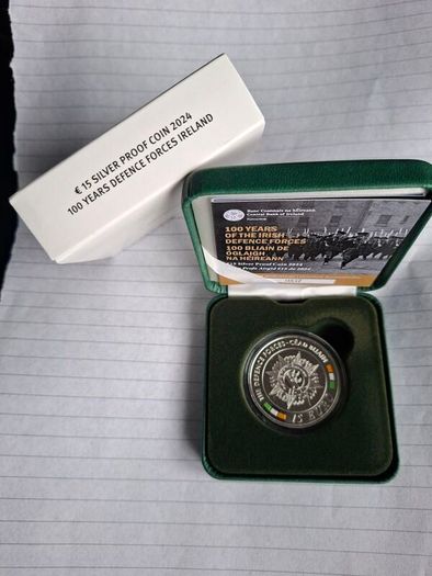 irish silver proof coin