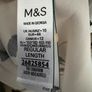 Black/Ivory size 16 dress, M & S. Image 6