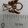 Vintage Teddy Bear Pin Gold Tone and Vintage Gold Tone Faux Diamond Angel Lapel Pin Image 7