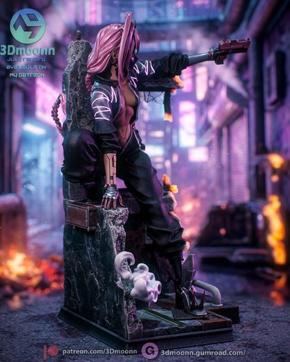Talia Yang cyberpunk edgerunners 2 resin 3d print