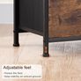 Night Stand Set 2, LED Nightstand with Charging Station, End Tables with Storage Shelf, Bedside Table with 2 Fabric Drawers for Bedroom, Small Spaces Image 3