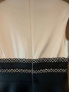 Jax black and ivory bodycon satin dress