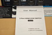 2 port HDMI Switch 2x2 4K 60hz USB3.0