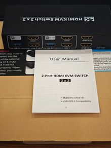 2 port HDMI Switch 2x2 4K 60hz USB3.0