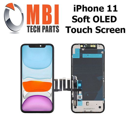 iPhone 11 OLED Touch Screen Digitizer Glass Replacement Black Soft OLED