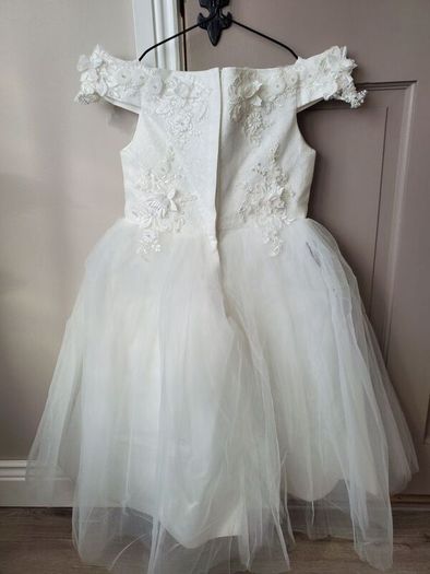 White Flower Girl, Birthday Dress