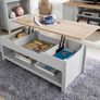 Grey lift top coffee table Image 2