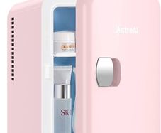 NEW SALE | Mini Fridge 4 Litre, 6 Can Portable AC+DC Power Cooler & Warmer, for Bedrooms, Cars, Offices; Skincare, Makeup, Cosmetics, Food