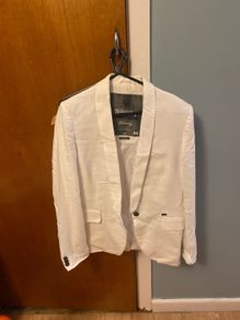 Superdry white blazer size Large