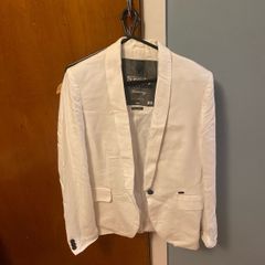 Superdry white blazer size Large