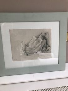 Van Hove 'A lady at rest' framed print