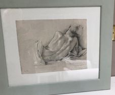 Van Hove 'A lady at rest' framed print