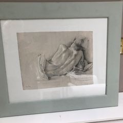 Van Hove 'A lady at rest' framed print