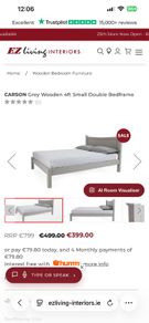 small double bed frame