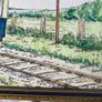 picture This original ink and watercolour drawing depicts Car No. 4 of the historic Hill of Howth Tramway. Image 2