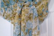 Long Scarf with Knotted Fringe
