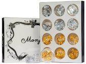 Gold Silver Nail Foil Paillette Nail Art Decoration Flake Sticker Tinfoil - 12 pcs
