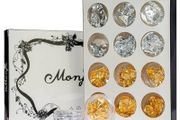 Gold Silver Nail Foil Paillette Nail Art Decoration Flake Sticker Tinfoil - 12 pcs
