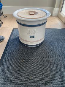 Retro Traditional Bread Crock made by Kiltrea Bridge Pottery