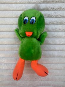Vintage Playmakers Green Tweety Bird Plush approx. 22 cm. (without legs) Used Please see photos