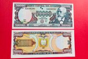 Ecuador  50000 Sucres. 1999  Pick  130d .  ( Uncirculated ) Pick 21c