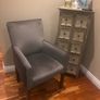 Chair in grey or taupe luxury Velvet Image 4