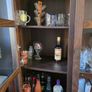 Dark wood glass cabinet Image 8