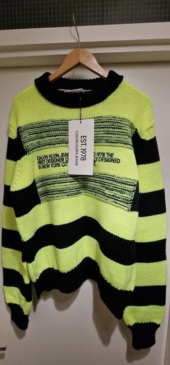 Ckj Striped Jumper/knitwear. Made In Italy