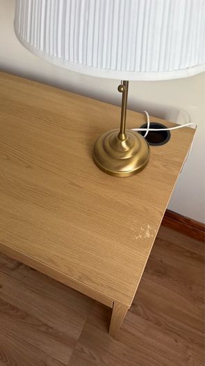 IKEA MICKE Desk 142cm - Oak Effect
