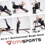 FREE EXPRESS SHIPPING Adjustable Weight Bench, Multifunction Folding Weight Bench with 7 Adjustable Positions & 2 Training Straps, Home Gym Weight Bench Image 3