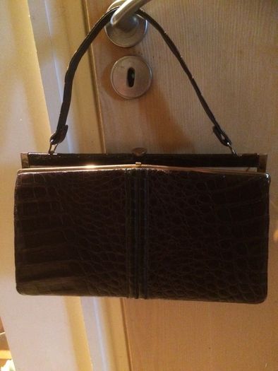 Vintage Crocodile Brown Bag