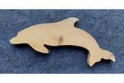 Handmade Wooden Dolphin  Small  Unpainted  KAS389