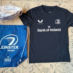 Kids Leinster Rugby Top, Ball and bag