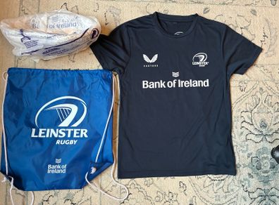 Kids Leinster Rugby Top, Ball and bag