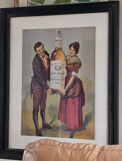Framed Irish Whisky Advertising - Duncan Alderdice, Newry