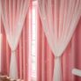 NEW beautiful pink black out curtains wide90/ 80 drop Image 2