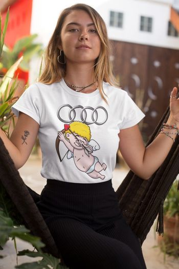 Audi Dabbing cool characters t-shirt Audi shirt funny dab logo Audi t-shirt
